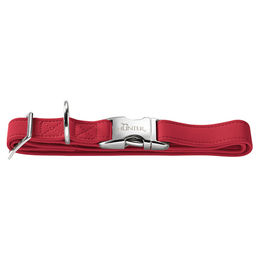 HUNTER SOFTIE ALU-STRONG Hundehalsband Kunstleder Aluminiumverschluss M rot – Bild 1 von 2