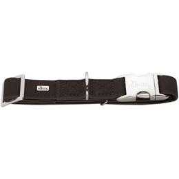 Produktbild von HUNTER Softie Alu-Strong Hundehalsband Kunstleder Braun L - 1 Stk.
