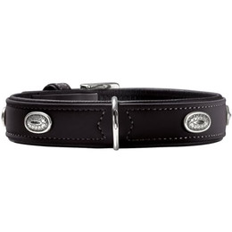Produktbild von HUNTER SOFTIE STONE Hundehalsband Kunstleder schwarz 65 cm