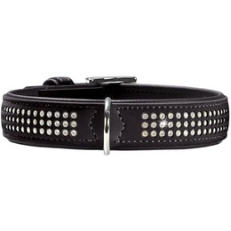Produktbild von Hunter Softie Triluxe Hundehalsband Kunstleder schwarz
