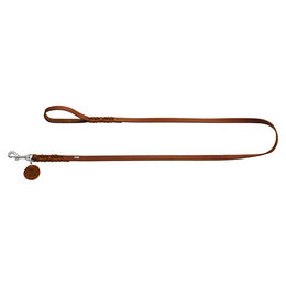 Hunter Solid Education Hundeleine aus Rindsleder cognac – Bild 1 von 3