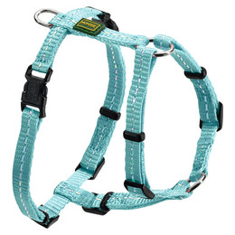 Produktbild von HUNTER TRIPOLI Hundegeschirr für kleine Hunde, Nylon, reflektierend, S, hellblau
