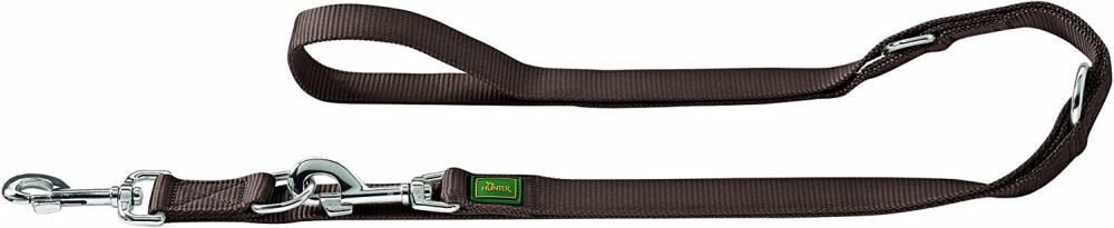 Produktbild von HUNTER Verstellbare Führleine aus Nylon, 1,5 x 200 cm, braun - 200 cm