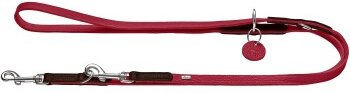 Produktbild von Hunter Verstellbare Führleine Karlby braun/rot 2 m 1,5 cm - 2 m