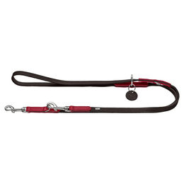 Hunter Verstellbare Führleine Karlby rot/schwarz 2 m - 2 m – Bild 1 von 3