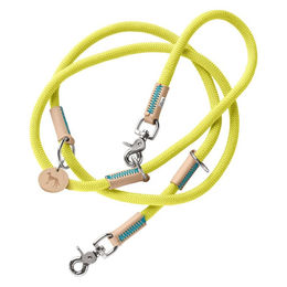 Hunter Verstellbare Führleine Malia 10mm/200cm Limette/Natur - 200 cm – Bild 1 von 9