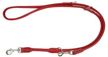 Hunter Verstellbare Führleine Round & Soft Breda rot S-L – Bild 1 von 3
