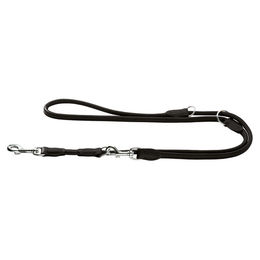 Produktbild von Hunter Verstellbare Führleine Round & Soft Elchleder schwarz
