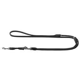 Produktbild von Hunter Verstellbare Führleine Round & Soft Petit Elchleder schwarz - 200 cm