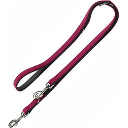 Produktbild von Hunter verstellbare Führleine Softie Himbeer/Schwarz - 2 m