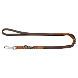 HUNTER Verstellbare Führleine Wolmar schokobraun/cognac – Bild 1 von 3