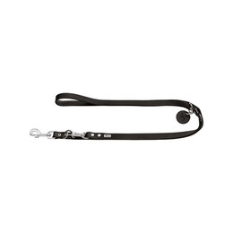 Produktbild von HUNTER Verstellbare Hundeführleine aus Leder schwarz 1,3 x 200 cm - 200 cm