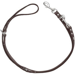 Produktbild von HUNTER Verstellbare Hundeführleine Grenada aus Leder Dunkelbraun