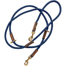 Hunter Verstellbare Hundeleine Malia dunkelblau/dunkelbraun – Bild 1 von 9