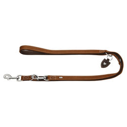 Hunter Verstellbare Hundeleine Tara Cognac/Dunkelbraun - 200 cm – Bild 1 von 6