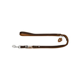 Hunter Verstellbare Hundeleine Tara Dunkelbraun/Cognac - 200 cm – Bild 1 von 5