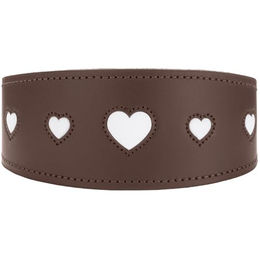 Hunter Windhundhalsband Love braun/schwarz – Bild 1 von 8