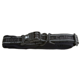 Produktbild von Hurtta Halsung Pro gepolstertes Halsband schwarz-grau