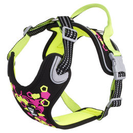 Produktbild von Hurtta Hundegeschirr Weekend Warrior Neon Harness II licorice