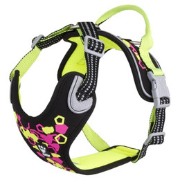 Produktbild von Hurtta Hundegeschirr Weekend Warrior Neon Harness II licorice