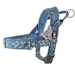 Produktbild von Hurtta Razzle Dazzle Norwegergeschirr bilberry (jeansblau)