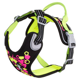 Produktbild von Hurtta Weekend Warrior Neon Hundegeschirr Brustgeschirr für mittelgroße Hunde