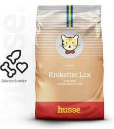 Produktbild von husse vollwertiges Katzenfutter Kroketter Lax