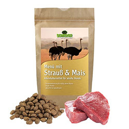 Produktbild von Hypoallergenes Hundefutter glutenfrei mit Strauß - 12 kg
