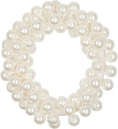 Produktbild von Haargummi mit Perlen von Equipage in Weiß für Damen