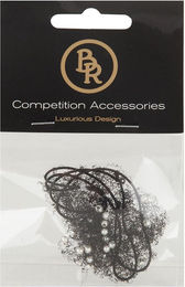 Haarnetz Bulb 2er Set aus Polyester in Transparent und Schwarz One Size – Bild 1 von 2
