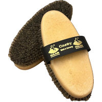Produktbild von Haas Country Kardätsche Pferdebürste aus Holz in Braun und Beige