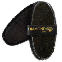 Produktbild von Haas Glanzbürste Diamond Diva mit Lammfell und Rosshaar Band 200x85 mm Schwarz