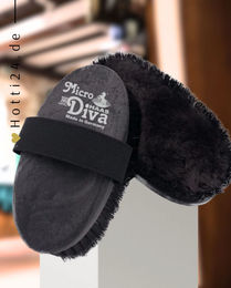 Produktbild von Haas Glanzbürste Micro Diva mit Lammfell in Schwarz