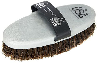 Haas Mould Horse Brush Bürste Silber Medium – Bild 1 von 3