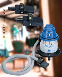 Produktbild von Haas Pferdestaubsauger ECO Favorit S6000 zur Fellpflege aus Edelstahl in Blau