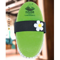 Produktbild von Haas Schmusebürste Blümchen aus Naturmaterial in Grün