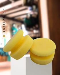 Produktbild von Haas Schwamm Puck Gelb zur Fellpflege