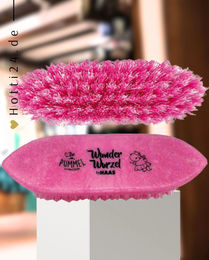 Produktbild von Haas Wurzelbürste Pummelfee Rosa zur Fellpflege aus Kunststoff