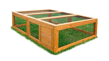 Habau Freilaufgehege Maxi aus Holz in Braun 98 x 40 x 147 cm – Bild 1 von 5