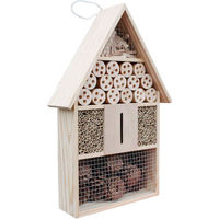 Produktbild von Habau Insektenhotel aus Kiefernholz mit 150 Brutfächern und Füllmaterial in Beige
