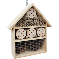 Produktbild von Habau Insektenhotel aus Kiefernholz mit 50 Brutfächern und Füllmaterial in Beige