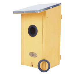 Habau Meisenkasten aus Holz mit verzinktem Blechdach für Wildvögel – Bild 1 von 7