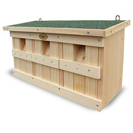 Habau Nistkasten für Spatzen und Wildvögel aus Massivholz mit 3 Inkubationskammern 45,5 x 17 x 23 cm - 1 Stk. – Bild 1 von 4