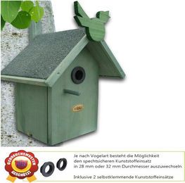 Produktbild von Habau Nistkasten für Wildvögel aus Holz in Grün