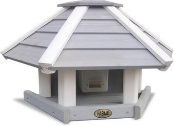Habau Vogelhaus aus Holz in Grau 53 x 30 x 25 cm – Bild 1 von 2