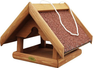 Habau Vogelhaus Bergfink aus Naturholz in Braun – Bild 1 von 2