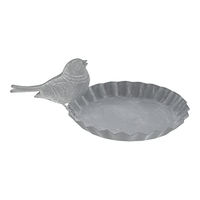 Produktbild von HAC24 Vogeltränke aus Metall in Grau Ø 12 cm