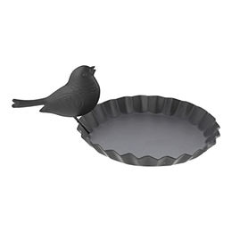 Produktbild von HAC24 Vogeltränke aus Metall in Schwarz Ø 12 cm