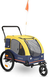 Produktbild von HAFENBANDE Fahrradanhänger Cabby L inklusive zwei Kupplungen wasserabweisend aus Polyester