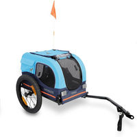 Produktbild von HAFENBANDE Fahrradanhänger Cabby S Blau inklusive zwei Kupplungen L 116 x B 52 x H 61 cm bis 20 kg wasserabweisend aus Polyester